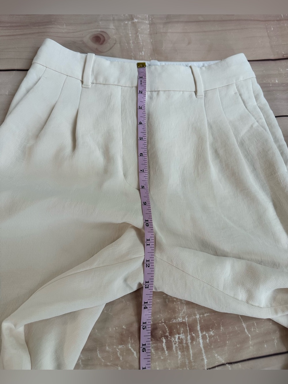Aritzia The Effortless Pant White Size 4 High Rise Wide Leg Office Trousers - Picture 8 of 11